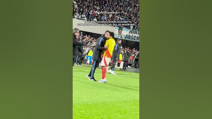 Scaloni vs Luis Díaz mira lo que pasó 😱 #futbol #Colombia #argentina