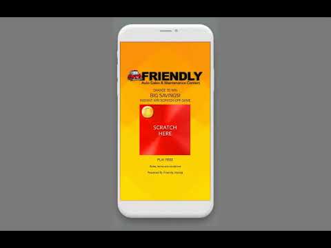 Auto Dealer Promotion using digital scratch off cards