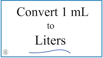 Convert 1 mL to L  (1 milliliters to Liters)