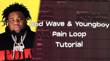HOW TO MAKE PAIN LOOPS FOR ROD WAVE & NBA YOUNGBOY | FL STUDIO 20 TUTORIAL