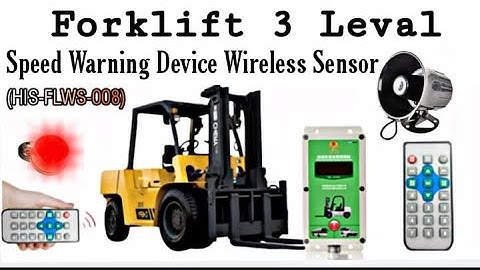 (HIS-FLWS-008) Forklift 3 Level Speed Warning Device Wireless Sensor
