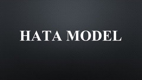 HATA MODEL