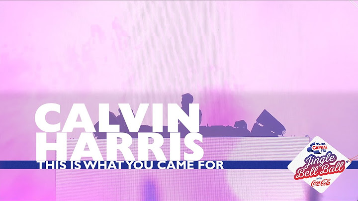 This Is What You Came For Live version - Live performance video thumbnail