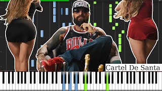 POLLO Y CONEJO - Cartel de Santa PIANO TUTORIAL MIDI Synthesia