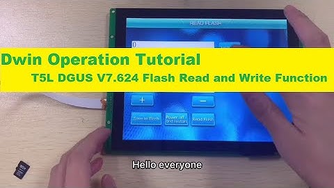 Dwin T5L DGUS V7.624 Flash Read and Write Function