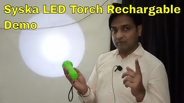 Syska LED Rechargeable Torch | Review & Testing in Night #syska