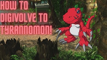 ﹝Digimon World 1﹞How to digivolve to Tyrannomon