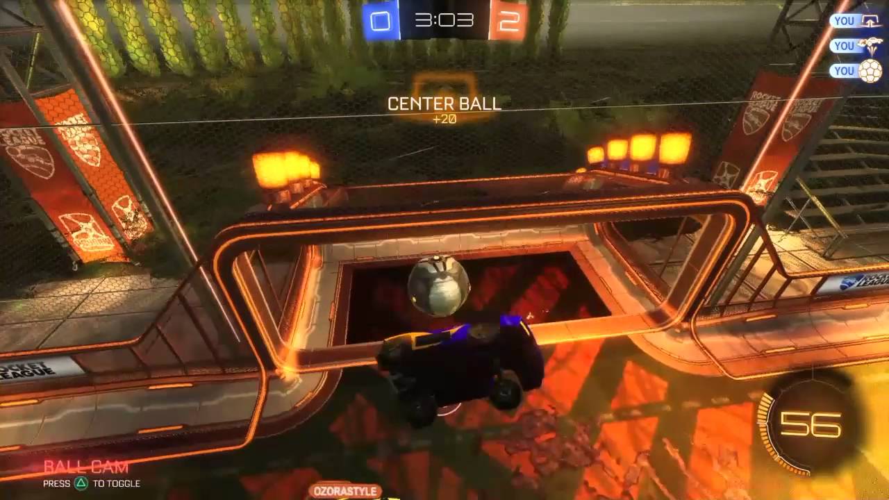 Insane aerial off the wall (Rocket league) YouTube