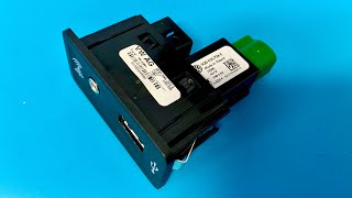 Shetland Foresight Bull Replacing MIB2 USB port for CarPlay support (5G0 035 222 E / 5Q0 035 726 E)  - YouTube