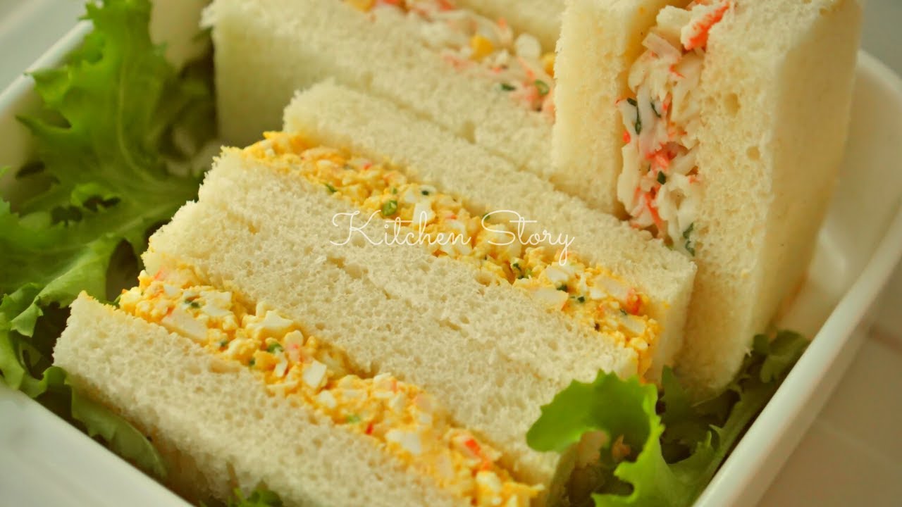 សាំងវ៉ិចពងមាន់ សាំងវិចសាច់ក្តាម 🦀🥪[Egg & Imitation Crab Meat Sandwich