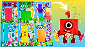 NUMMERBLOKKEN! DIY Maak een gezichtsticker met nummerblokken