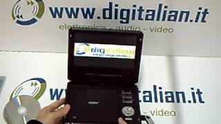 Lettore DVD Divx portatile con TV LCD 9 CDV