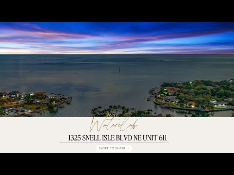 1325 Snell Isle Blvd Unit 611- St., Petersburg, FL home video tour