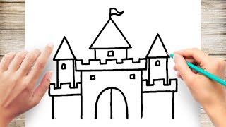 How to Draw Castle Easy #Castle