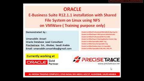 Installing e-business suite R12.1.1 with shared appl top Part 2 Installation on First Node