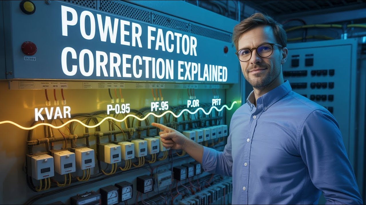 تصحيح معامل القدرة (Power Factor Correction) ببساطة: لو لسه مش فاهم... الفيديو ده ليك!