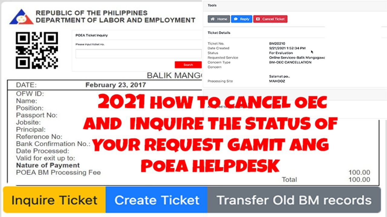 for assignment status poea