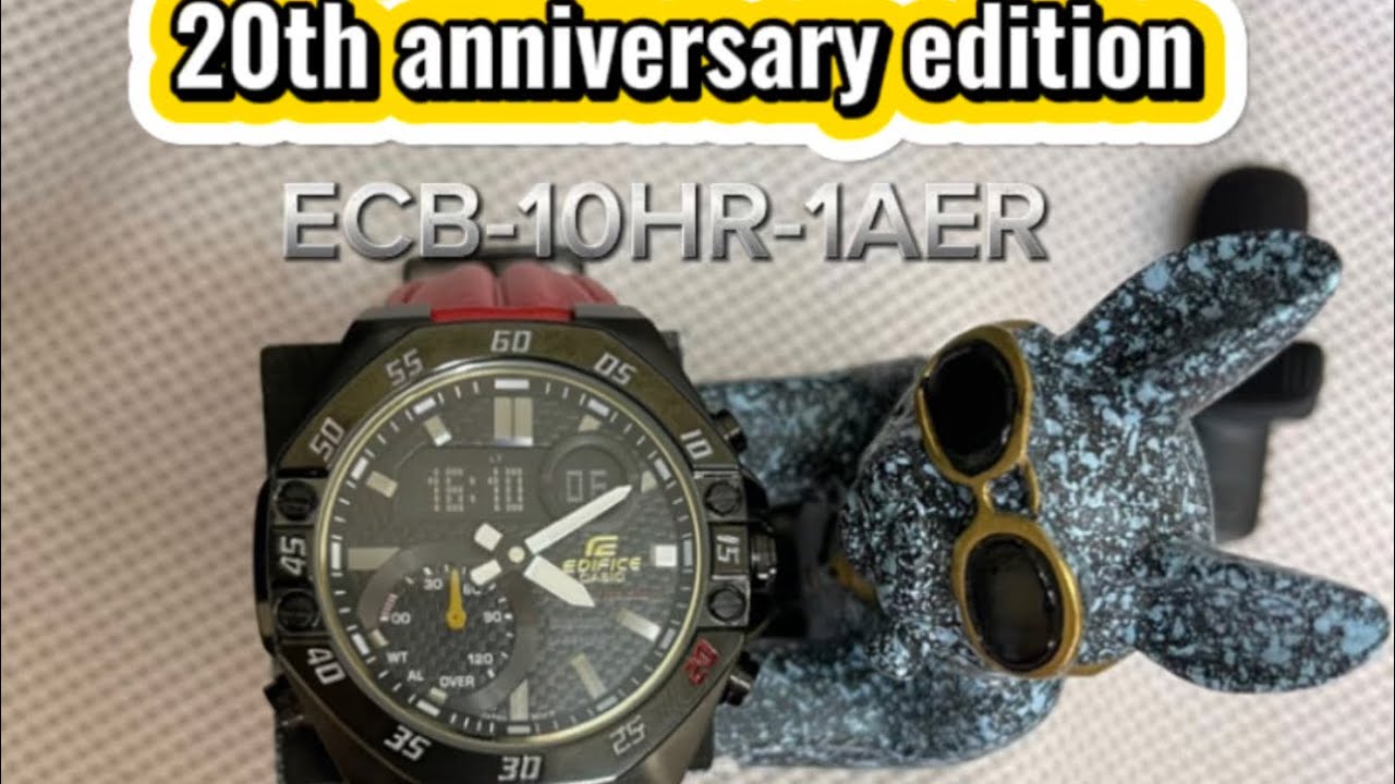Casio Edifice 20th anniversary edition..ECB-10HR-1AER - YouTube
