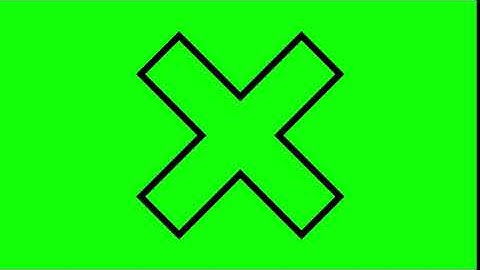 Animated Cancel Icon on Green Screen With Pop-up Sound