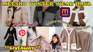 MEESHO PUFFER JACKET HAUL | Puffer Jacket women , Winter Night suits Co ord set #jacket screenshot 5