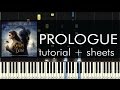 Beauty and the Beast - Prologue - Piano Tutorial - How to Play + Sheets