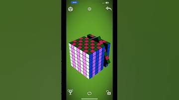 7x7 Checkerboard Pattern with -75 Hue Effect 🔲 #virtualcube #shorts