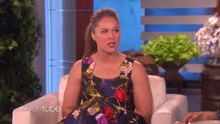 Ronda Rousey Shows Ellen How to Mean Mug