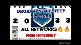 2023 HTTP NON PROXY SETTINGS FOR DROID VPN 🔥🔥🔥 screenshot 1