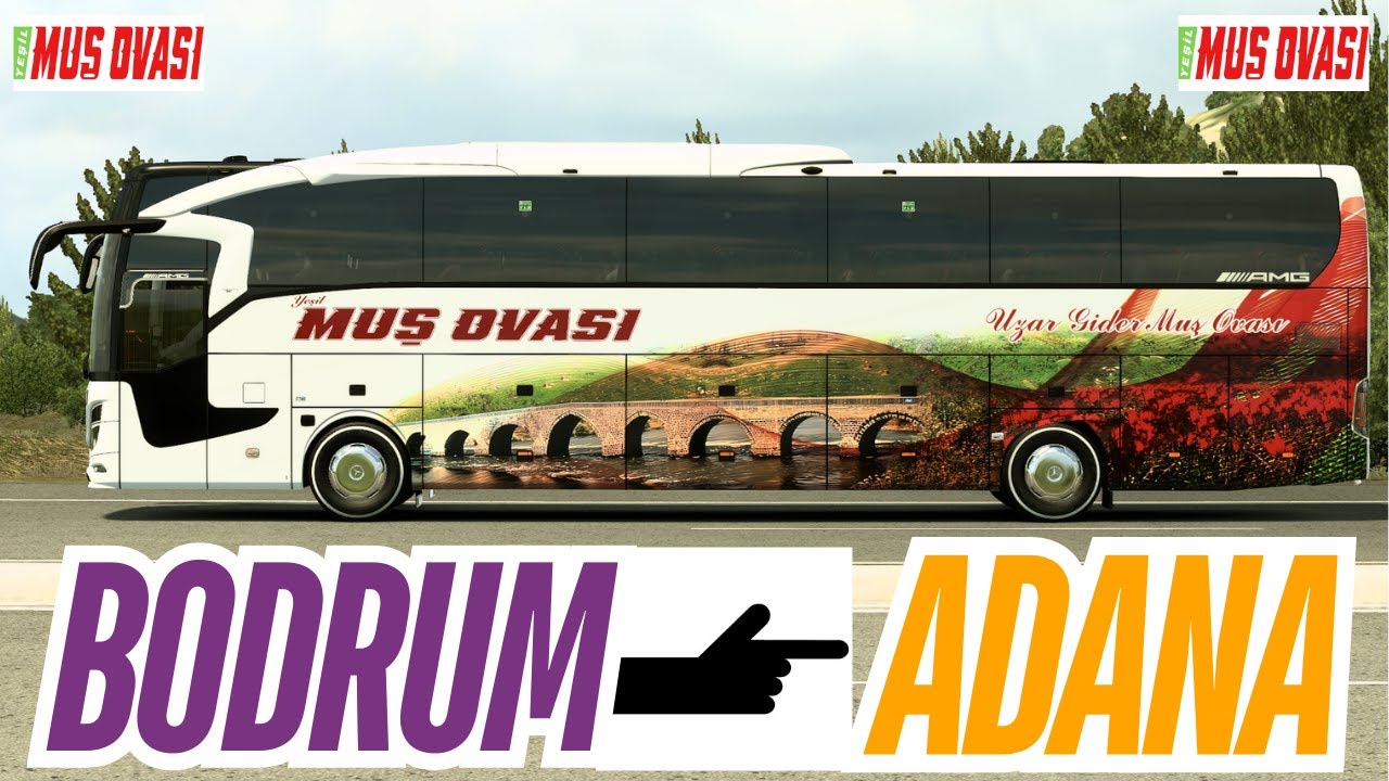 Yeşil Muş Ovası ile Uzun Yol Keyfi 🚍 Bodrum – Adana | Mercedes-Benz Travego