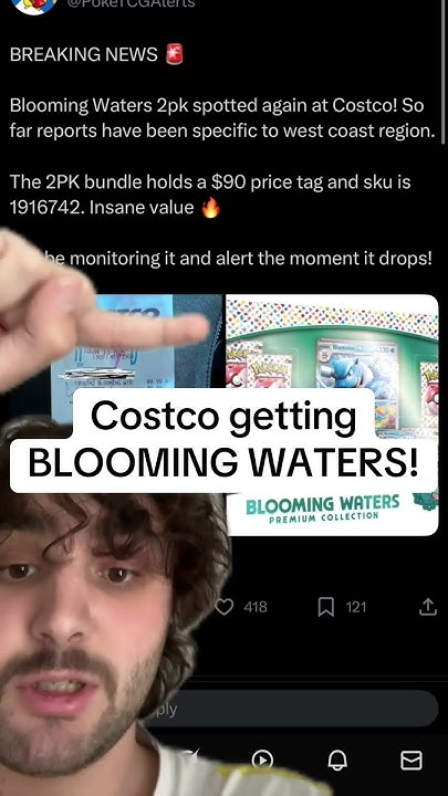 Costco is coming out with more Blooming Water!! #pokemon #pokemontcg #