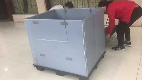 Foldable Pallet Box Assemble Video