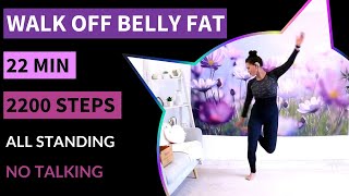 22 MIN WALKING EXERCISES FOR FAT LOSS // 2200 STEPS // Low Impact / All Standing / NO TALKING!