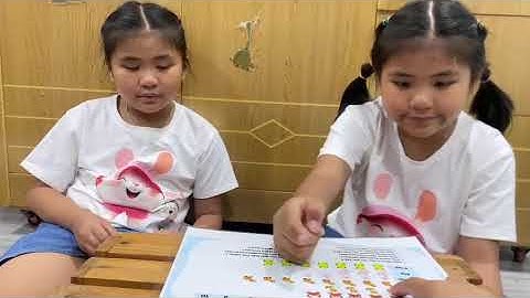 Tiếng Anh Giao Tiếp Tại Phan Thiết: Anna and Elsa practice talking about Tally Chart