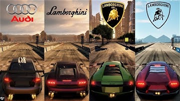 AUDI S4 TURBO SEDAN BEATING EXPENSIVE LAMBORGHINI SISTERS NFS SHIFT 2 UNLEASHED REMASTERED GAMEPLAY