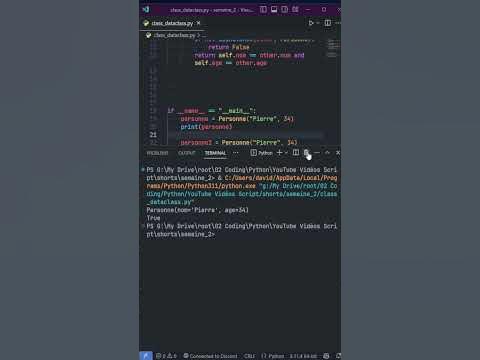 Utilisez Ces Classes En Python #python #coding #programming - YouTube