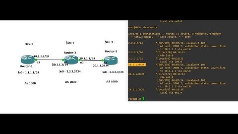 BGP AS Loops Configuration Juniper | GNS3