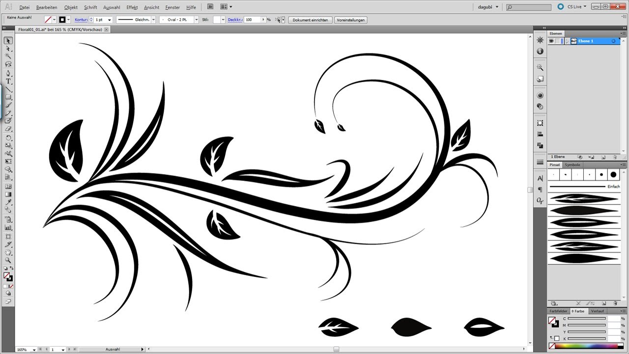 Swirl Floral Tutorial Illustrator - YouTube