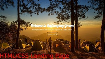 Full Screen და Responsive Landing Page - HTML/CSS პროექტი #1