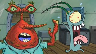 Mr. Krabs Scares Plankton To Death?!