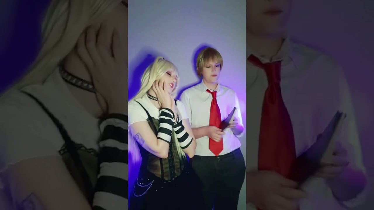 Death note cosplay transition ✨ #cosplay #deathnote #lightyagami #misaamane #larucosplay #raito