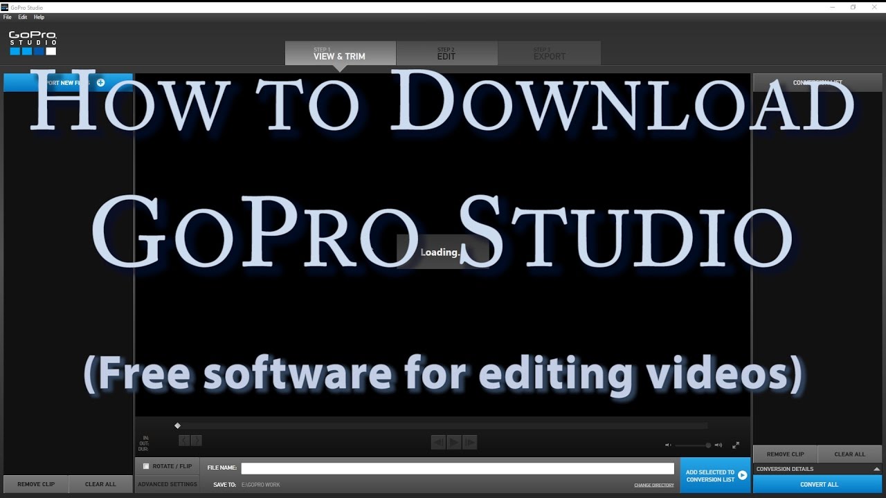 How to Download GoPro Studio - Free Software for Editing Video - YouTube