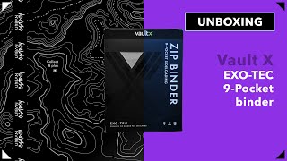 Unboxing a Vault X Exo-Tec 9-slot binder (yellow)