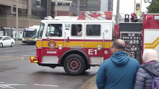 Hamilton Fire Incidents -- Engine 11 E11 & Engine 1 E1 (twice) responding to alarm condition calls