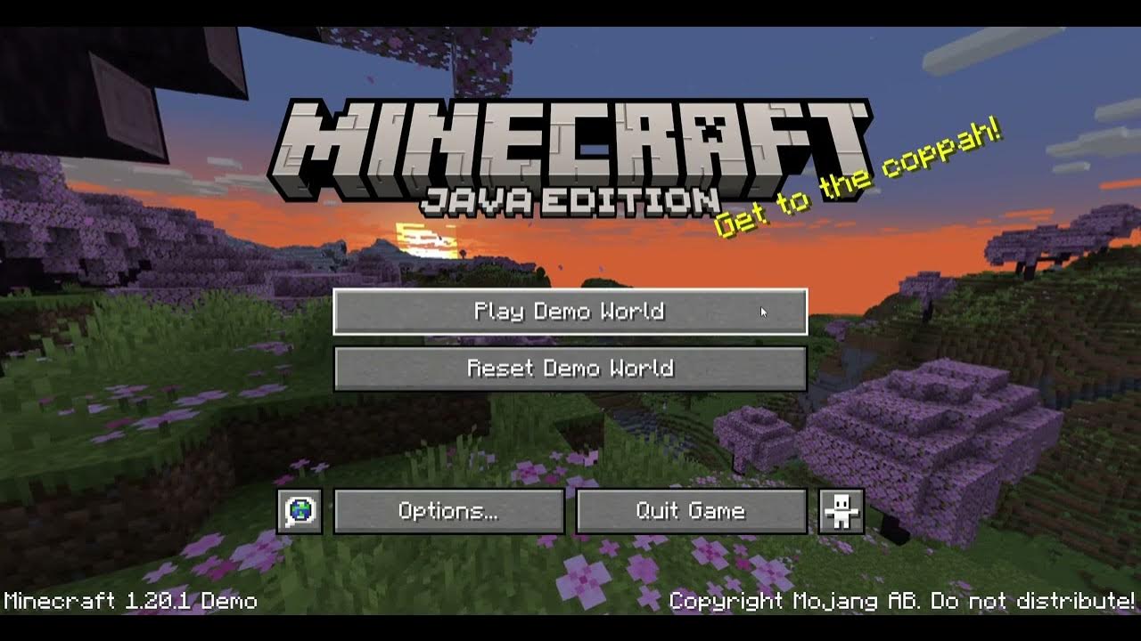 first time playing Minecraft Java (Demo) - YouTube