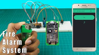 How to make a Fire alarm security system using Nodemcu | Fire alarm Nodemcu project [Code,Circuit]