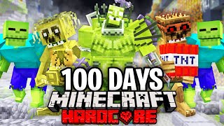 I Survived 100 Days in a ZOMBIE APOCALYPSE on Hardcore Minecraft.. Here&#39;s What Happened..