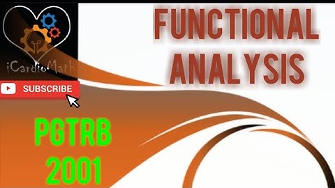 PgTrb 2001 | Functional Analysis | Previous solved questions