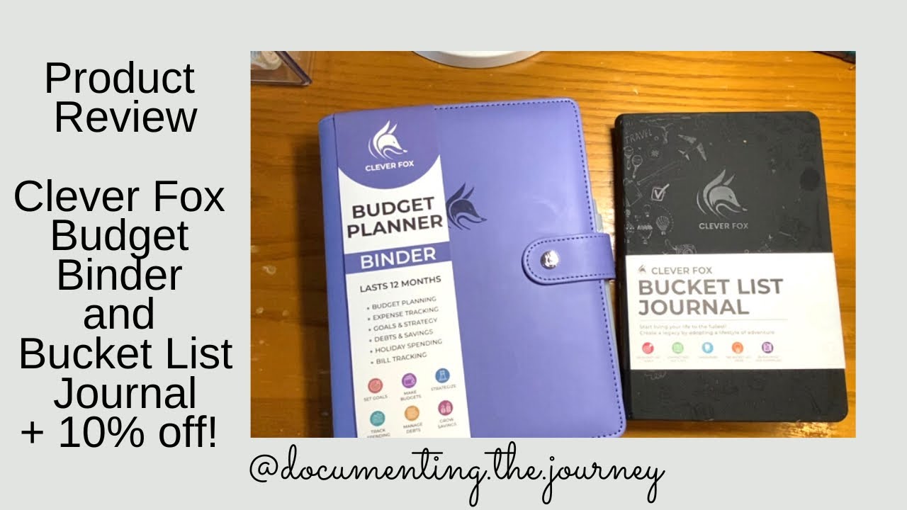 CLEVER FOX BUDGET PLANNER & BILL ORGANIZER + 10% OFF 