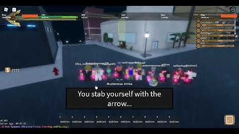 Stand Off using all Lucky Arrow code (yba)