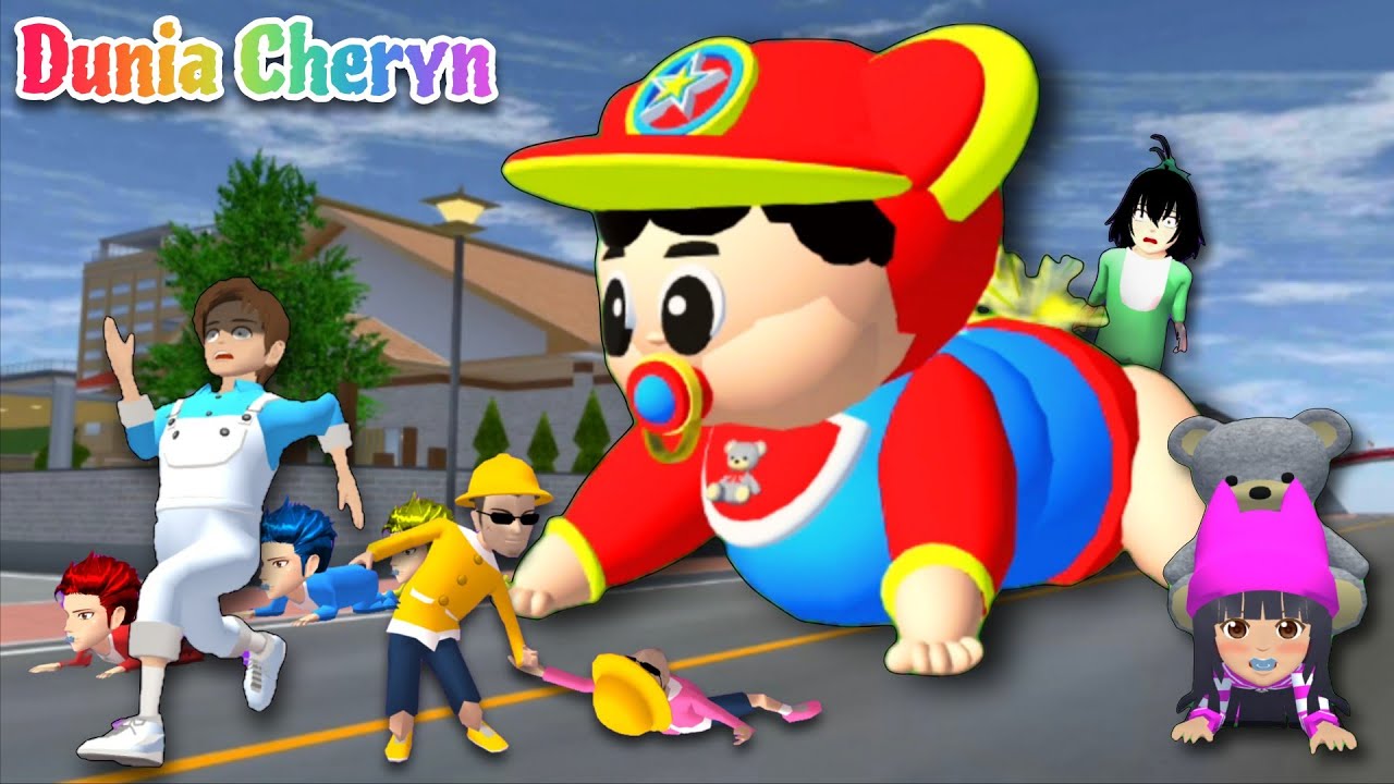 Mainan Baby Cheryn Papa Mama Boy Hidup Jadi Bayi Raksasa 😱 | Mio di Laser Berubah Jadi Bayi